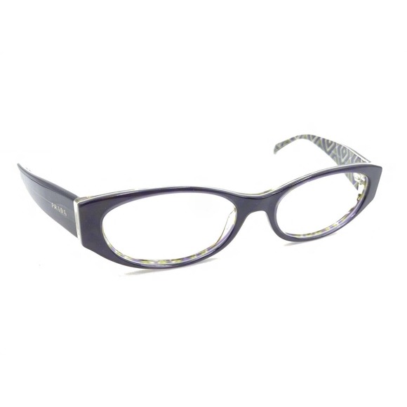Prada VPR 03P MAT-1O1 Purple Oval Eyeglasses Frames 53-17 140 Italy Designer - Picture 1 of 12